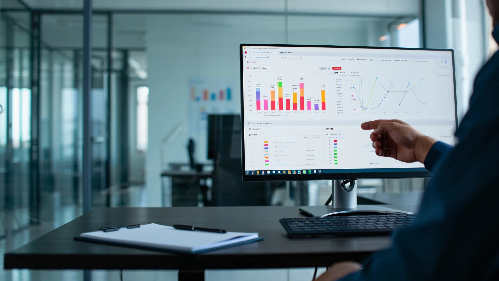 Marketing analytics dashboard with revenue attribution